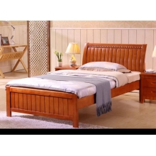 實(shí)木床1.2*1.9m(床頭柜+棕墊)