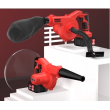 德力西（DELIXI）鋰電鼓風機小型家用吹灰大功率充電式工業(yè)吹風機無線除塵器  續(xù)航至尊款三功能15節(jié)電池