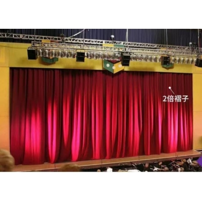 舞臺電動(dòng)幕布  定做（加厚意大利絨布，軌道，杜亞舞臺專用電機(jī)ID100-WF，遙控器）