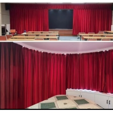 舞臺電動(dòng)幕布  定做（加厚意大利絨布，軌道，杜亞舞臺專用電機(jī)ID100-WF，遙控器）